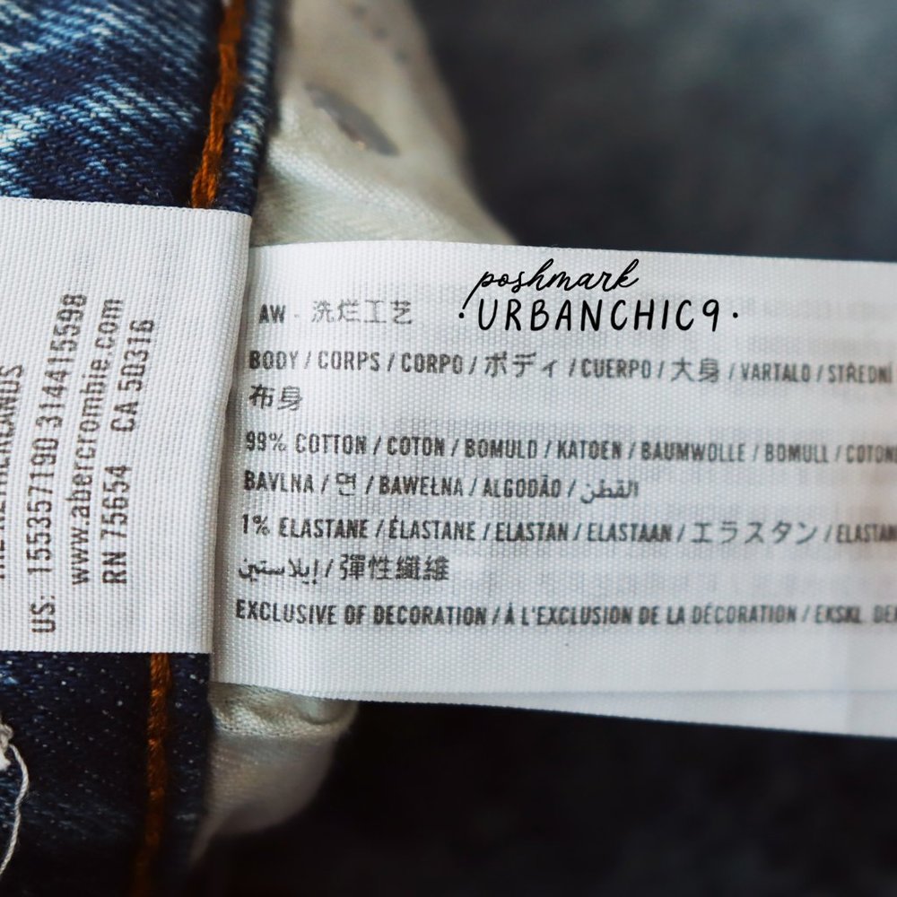 ABERCROMBIE 90s Ultra High Rise Straight Jean 29 - Picture 14 of 15